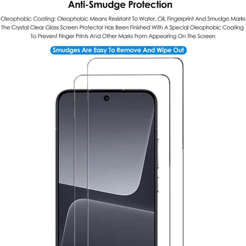 Miniatura 4 de Protector de pantalla transparente para Xiaomi 13 HD Vidrio templado - [Paquete de 2] 9H Dureza Compatible con fundas Anti-arañazos Protector