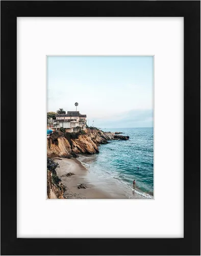 Miniatura 51 de Frametory, Marcos de 8 x 10 para mostrar imágenes de 5 x 7 con paspartú o fotos de 8 x 10 sin paspartú, vidrio resistente a roturas, accesorios