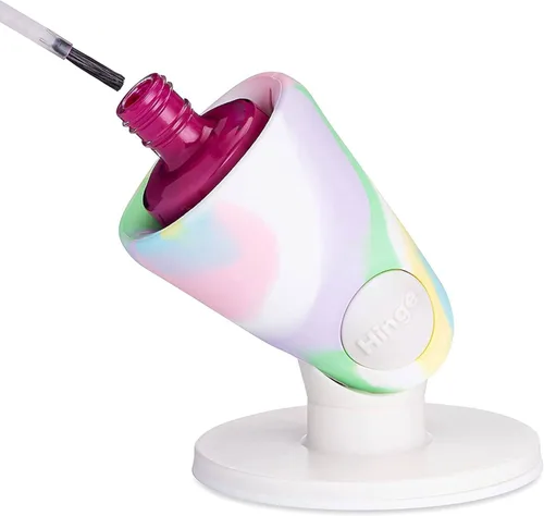 Miniatura 9 de tweexy Soporte para frasco de esmalte de uñas con bisagra a prueba de vuelcos Soporte antiderrame para esmalte de uñas, inclinado, succión de Blush