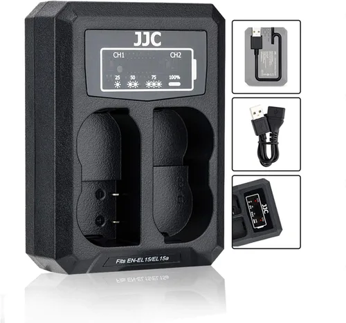 Miniatura 12 de EN-EL14 EN-EL14a Cargador de batería dual cable USB integrado, compatible con Nikon D3500 D3400 D3300 D3200 D3100 D5600 D5500 D5300 D5200 D5100
