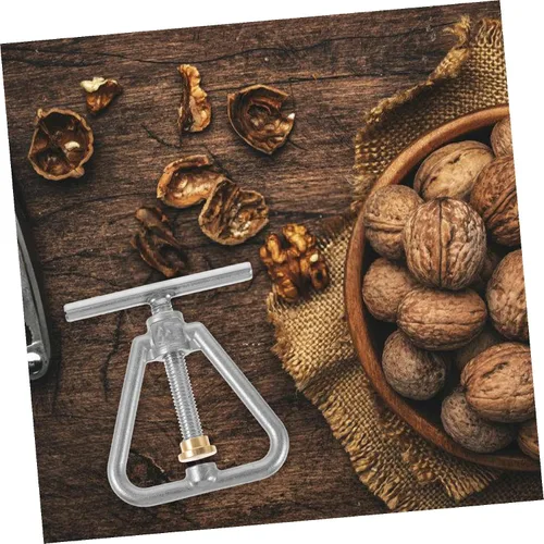 Miniatura 6 de Nut Cracker - Herramienta de cascanueces de acero inoxidable para nuez, avellana, almendras, nueces de nuez y nueces, nueces de nuez