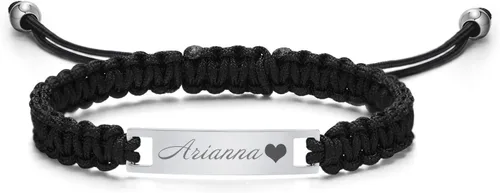 Miniatura 147 de Pulsera de barra para bebé: chapado en oro de 18 quilates, pulsera con placa de identificación personalizada para niños pequeños de mamá, nombre