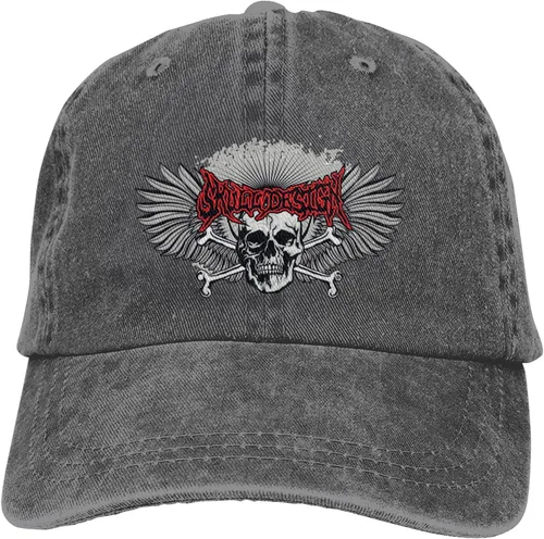 Miniatura 9 de Cowboy Hat Trendy Hats for Man and Women Djustable Four Season Outdoor Baseball Cap of Hell Skull with Angel Deep Heather