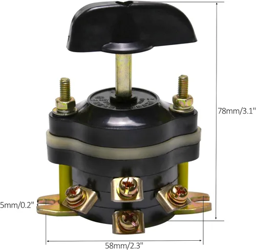 Miniatura 2 de Interruptor de marcha atrás y adelante, palanca de cambios de 3 posiciones y cableado para controlador de motor de cepillo Scooter eléctrico E Bike