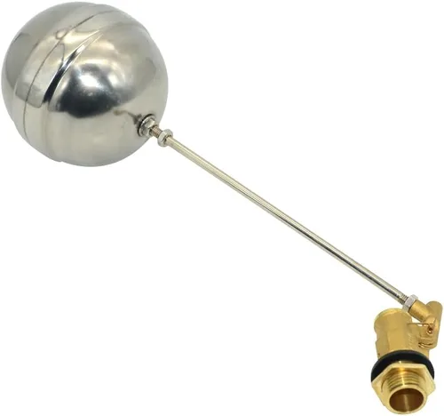 Miniatura 9 de VARMHUS Válvula de bola flotante de rosca macho de acero inoxidable 304, control automático de nivel de agua de latón para aplicaciones de tanque