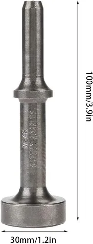 Miniatura 4 de Broca de aire neumática, 1 pieza de alisado neumático, juego de brocas de aire de longitud extendida, herramienta de impacto para reparación