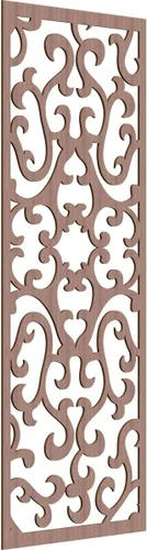 Miniatura 100 de Smithfield Paneles de pared decorativos de madera con calado, 13 3/8 pulgadas de ancho x 34 3/8 pulgadas de alto x 3/8 de alto, roble rojo rojo