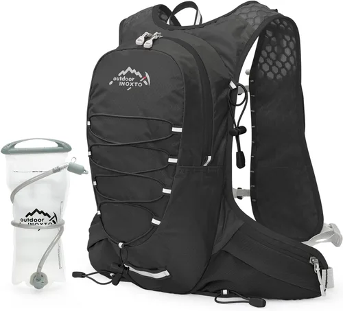 Miniatura 12 de IX INOXTO Chaleco de hidratación para correr para hombres y mujeres, mochila de agua para correr, paquete de hidratación de 3 litros, para correr