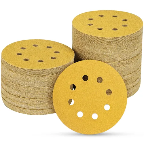 Miniatura 66 de 165 piezas, discos de lija de 5 pulgadas redondos, papel de lija de gancho y bucle para lijadora orbital aleatoria, grano 40 60 80 120 150 240 320