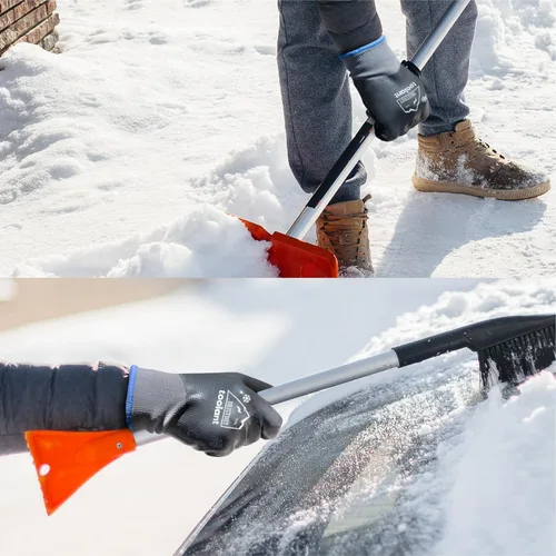Miniatura 8 de Guantes de trabajo de invierno impermeables para hombres y mujeres, pantalla táctil, guantes para congelador, aislados térmicamente, para clima frío