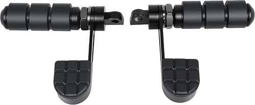 Hdmt Anti-Vibración Estriberas de Motocicleta Juego de Soportes de Reposapiés con Reposatalos para Harley Softail Sportster Dyna Fxwg Fxr Modelos