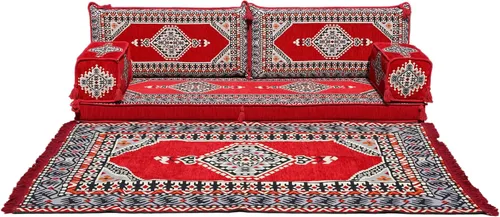Miniatura 24 de arabicsofa Sofá de piso árabe Jalsa - Sofá tradicional hecho a mano para sala de estar