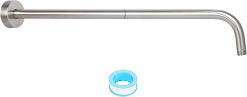 Miniatura 11 de NearMoon Brazo de ducha, brazo de extensión extra con brida, tubo extensor de cabezal de ducha montado en la pared de acero inoxidable