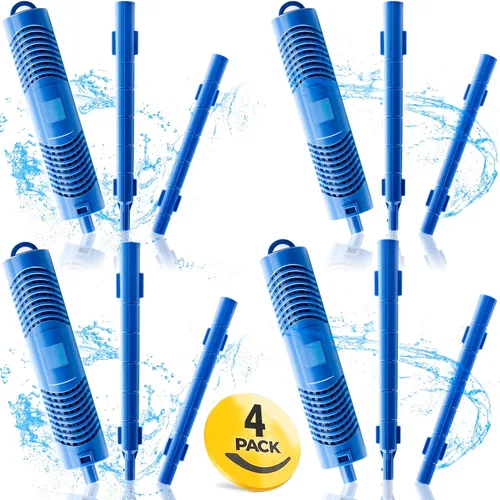 Palitos minerales con filtro de spa para cartucho de filtro de bañera de hidromasaje, duran 4 meses, color azul, 4 unidades