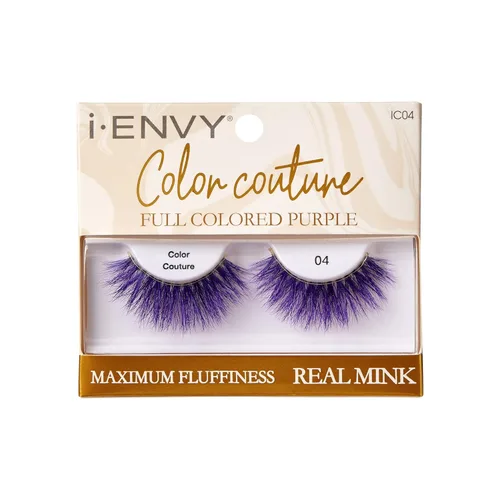 Miniatura 13 de iENVY - Pestañas postizas de imitación de visón de color, pestañas de colores mixtos, máxima esponjosidad y volumen, pestañas postizas (rosa tintado)