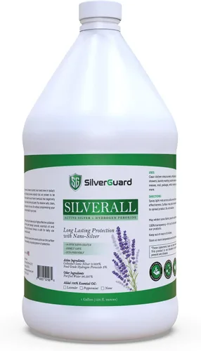 Miniatura 8 de SilverAll - Limpiador mejorado de peróxido de hidrógeno + plata activa, limpiador multiusos con protector plateado de larga duración, peróxido