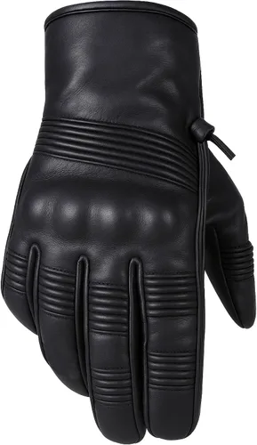 Jackets 4 Bikes Guantes de cuero para motocicleta para hombres y mujeres, pantalla táctil, acolchado de gel, protección de nudillos y palma, guantes