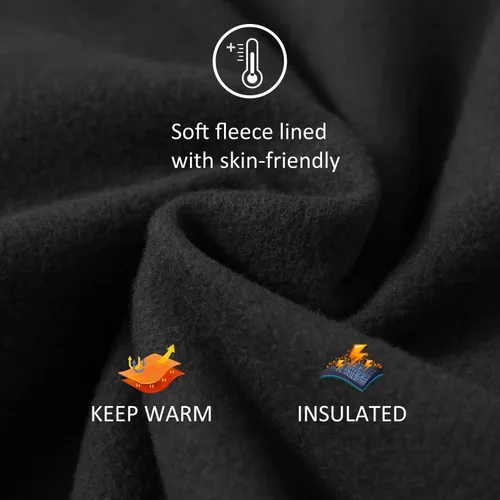 Miniatura 4 de BALEAF Mens Fleece Lined Sweatpants Tapered Water Resistant Athletic Running Pants Joggers with Zip Pocket Cold Weather