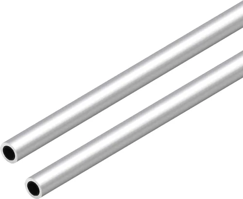 Tubo redondo de aluminio 6063, 0.315 in de diámetro exterior de 0.039 in de grosor de pared de 11.811 in de longitud, tubo recto de metal sin