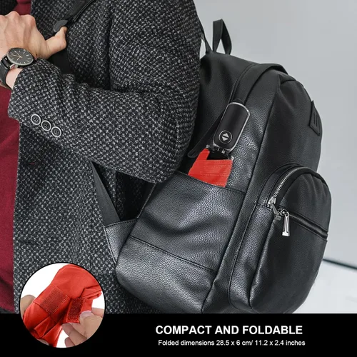 Miniatura 117 de LEAGERA Paraguas de viaje compacto para bolso, mango plano, impermeable para lluvia ligera