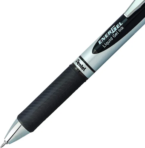 Miniatura 4 de Pentel Energel Rtx - Bolígrafo retráctil de punta de aguja de 0.012 in, 3 negros y 3 azules, paquete de 6