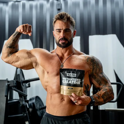 Miniatura 7 de Gains in Bulk Monohidrato de Creatina Instantánea para Mujeres y Hombres, Polvo de Creatina Soluble, Apoya la Construcción Muscular, Fuerza
