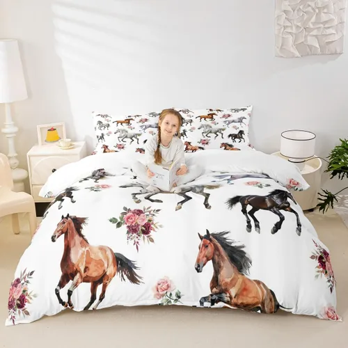 Miniatura 8 de Juego de funda de edredón de océano azul, tamaño individual, juego de ropa de cama de 2 piezas para niños, adolescentes y niñas, decoración