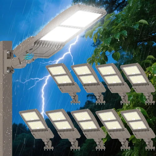 Miniatura 17 de Luz LED de Poste para Estacionamiento de 480V 320W con Montaje de Ajuste Deslizante, Luces LED Tipo Caja UL DLC Certificadas 44800LM 5000K Luces