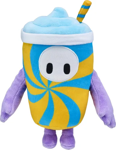 Miniatura 11 de FALL GUYS Juguetes Originales Oso Rosa Piel de Frijol Coleccionable Oficial Peluche Deluxe de 8 Pulgadas con Corona de Oro del Juego de Video