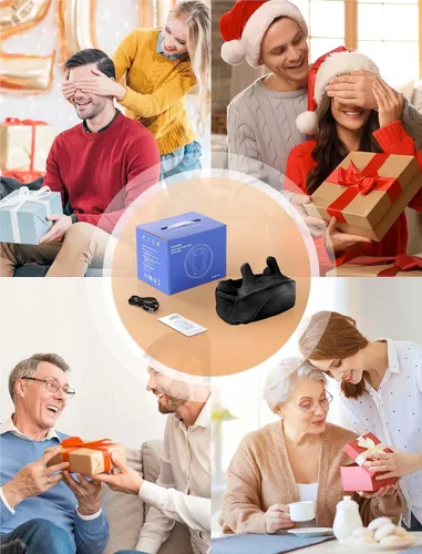 Miniatura 8 de MASGRE Masajeador Shiatsu de espalda y cuello, masajeador de hombros inalámbrico con calor, almohada eléctrica de masaje de tejido profundo 3D