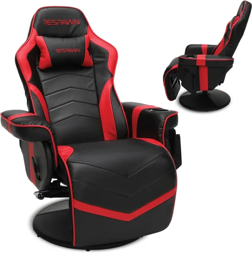 Miniatura 8 de RESPAWN 900 Silla Gamer Reclinable para Consola con Reposapiés y Soporte Lumbar - Silla Gamer Ergonómica Cómoda con Reposacabezas, Sin Ruedas