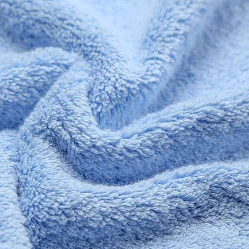 Miniatura 2 de Toallas de mano de algodón ultra gruesas, suaves y absorbentes para baño (azul, paquete de 2, 14 x 29 pulgadas), toallas multiusos para baño