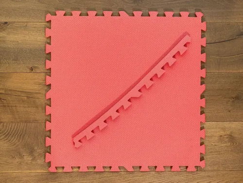Miniatura 4 de Tapete de entrenamiento con baldosas de espuma entrelazados para pisos de gimnasios. Excelente para pilates, yoga, aeróbica, cardio, entrenamiento