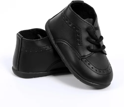 Miniatura 4 de AGJ Zapatos de vestir Oxford para bebés, niños y niñas, de piel sintética, suela suave, zapatos antideslizantes para caminar y bodas