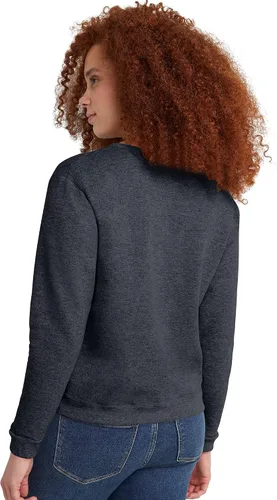 Miniatura 2 de Hanes, Ecosmart - Sudadera de cuello redondo con muesca en V para mujer, sudadera de vellón sin botones
