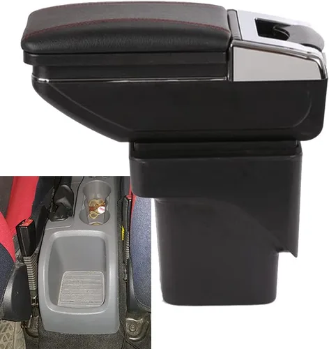 Miniatura 9 de Caja de cuero para reposabrazos de consola central de automóvil de repuesto para Ford Focus 2 MK2 2007 2008 2009 2010 2011 caja de almacenamiento