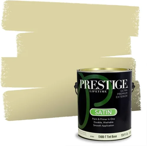 Miniatura 212 de PRESTIGE Paints Exterior Paint and Primer In One, 1-Gallon, Satin, Comparable Match of Benjamin Moore* Royal Linen* 931BM-PCM