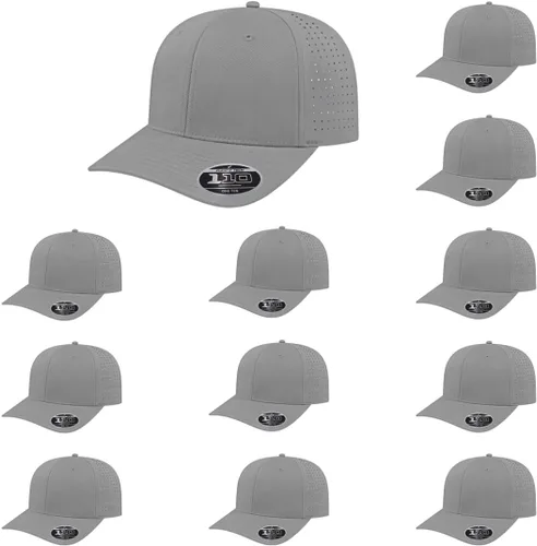Miniatura 26 de Cap America i8533 Flexfit 110 Gorra Snapback Perforada de Rendimiento de Perfil Medio de 6 Paneles con Protección UV y Snapback Ajustable