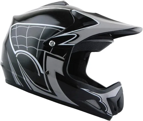 Miniatura 3 de WOW Casco de motocross BMX MX ATV para niños y jóvenes, casco Dianosour Dragon + gafas + guante marciano juvenil: paquete HJOY MG