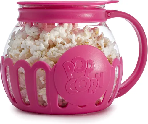 Miniatura 27 de Ecolution - Palomitero MicroPop patentado para microondas, con vidrio seguro para temperatura, tapa 3 en 1 mide granos y derrite mantequilla, hecho