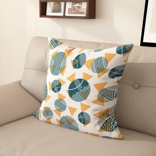 Miniatura 13 de Funda de almohada estampada, respaldo de dormitorio, almohada cuadrada con patrón de alce nórdico moderno, decoración para el hogar y la sala