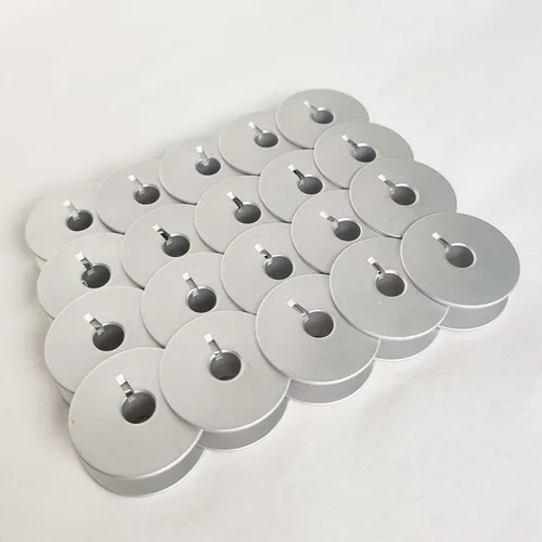 Miniatura 3 de 20 bobinas de clase M para todas las máquinas Handi Quilter Longarm Bobina de aluminio ranurada