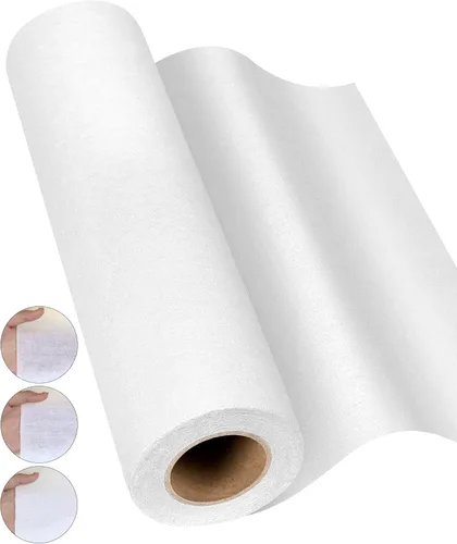 Miniatura 8 de PLANTIONAL Entretela Fusible de Algodón Tejido Termoadhesiva: 10.6 pulgadas X 10 yardas Blanco Peso Medio 100% Algodón Entretela de Una Cara