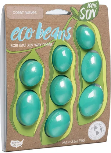 Miniatura 41 de Eco Candle Co. Eco Beans Wax Melts - Paquete de 2 unidades, ámbar vintage, 3.5 onzas, aromas de resina de madera, nuez moscada, canela y vainilla