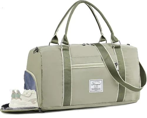 Miniatura 81 de Bolsa de gimnasio con bolsillo húmedo, bolsa de viaje plegable para mujer, bolsa de viaje impermeable para viajes, gimnasio, yoga