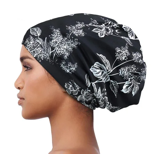 Miniatura 12 de Alnorm - Gorro con forro de satén y suave banda elástica para hombres y mujeres, talla única Se ajusta a la mayoría