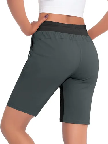 Miniatura 2 de Little Donkey Andy Bermudas de senderismo de secado rápido para mujer pantalones cortos de golf elásticos cintura elástica con cordón