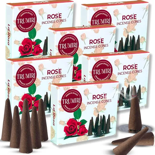 Miniatura 56 de TRUMIRI Incienso ámbar – Paquete de 20 conos (2 x 10) – Incienso de cono perfumado