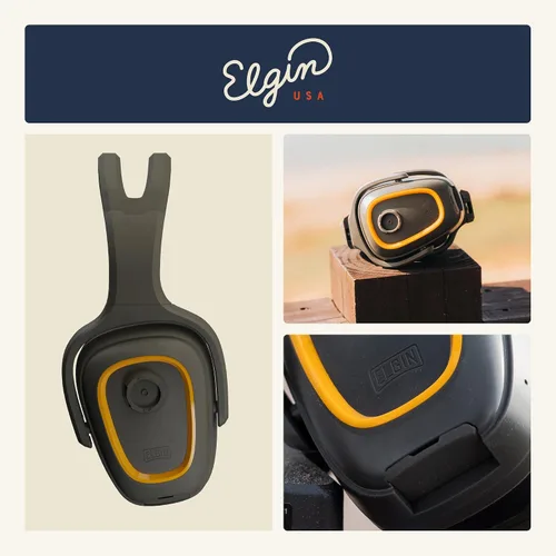 Miniatura 7 de Elgin Rampage - Auriculares Bluetooth de protección auditiva, compatibles con OSHA, 25 dB NRR, micrófono de aislamiento de ruido, batería de más