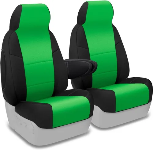 Miniatura 37 de Coverking Custom Fit Center 50/50 - Funda de asiento de cubo para modelos seleccionados Chevrolet Suburban 1500/2500, neopreno (negro)